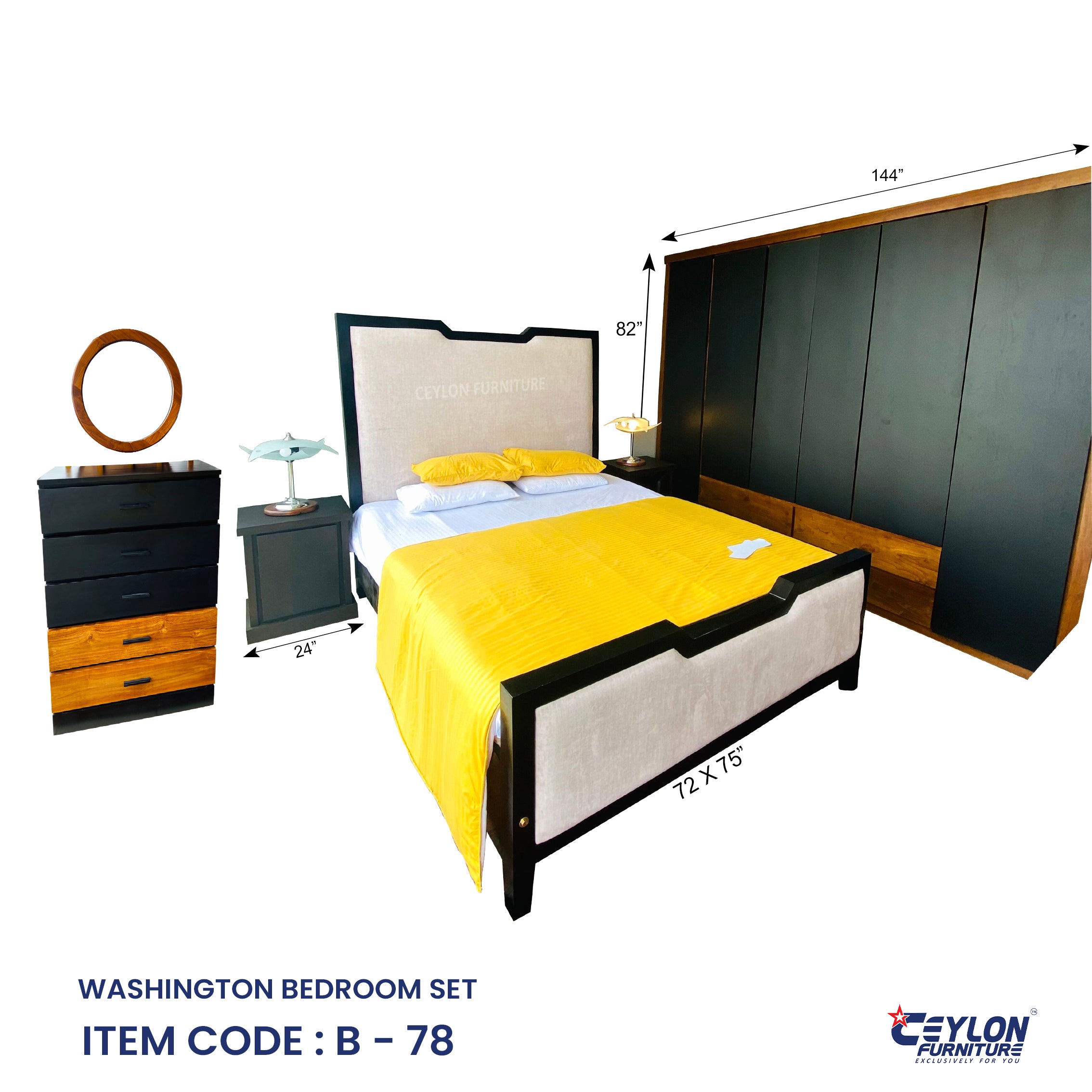 WASHINGTON BEDROOM SET