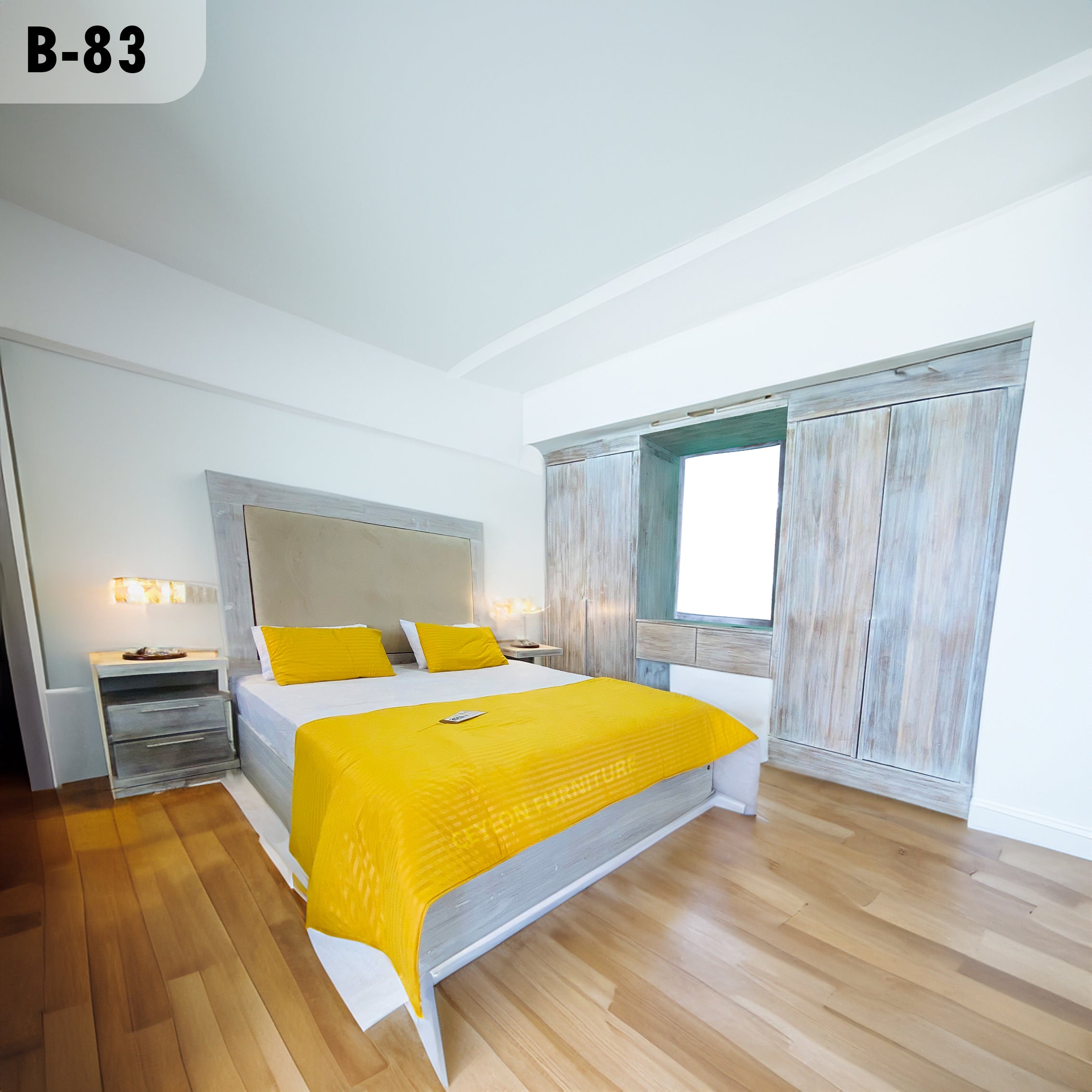 WHITE WASH BEDROOM SET