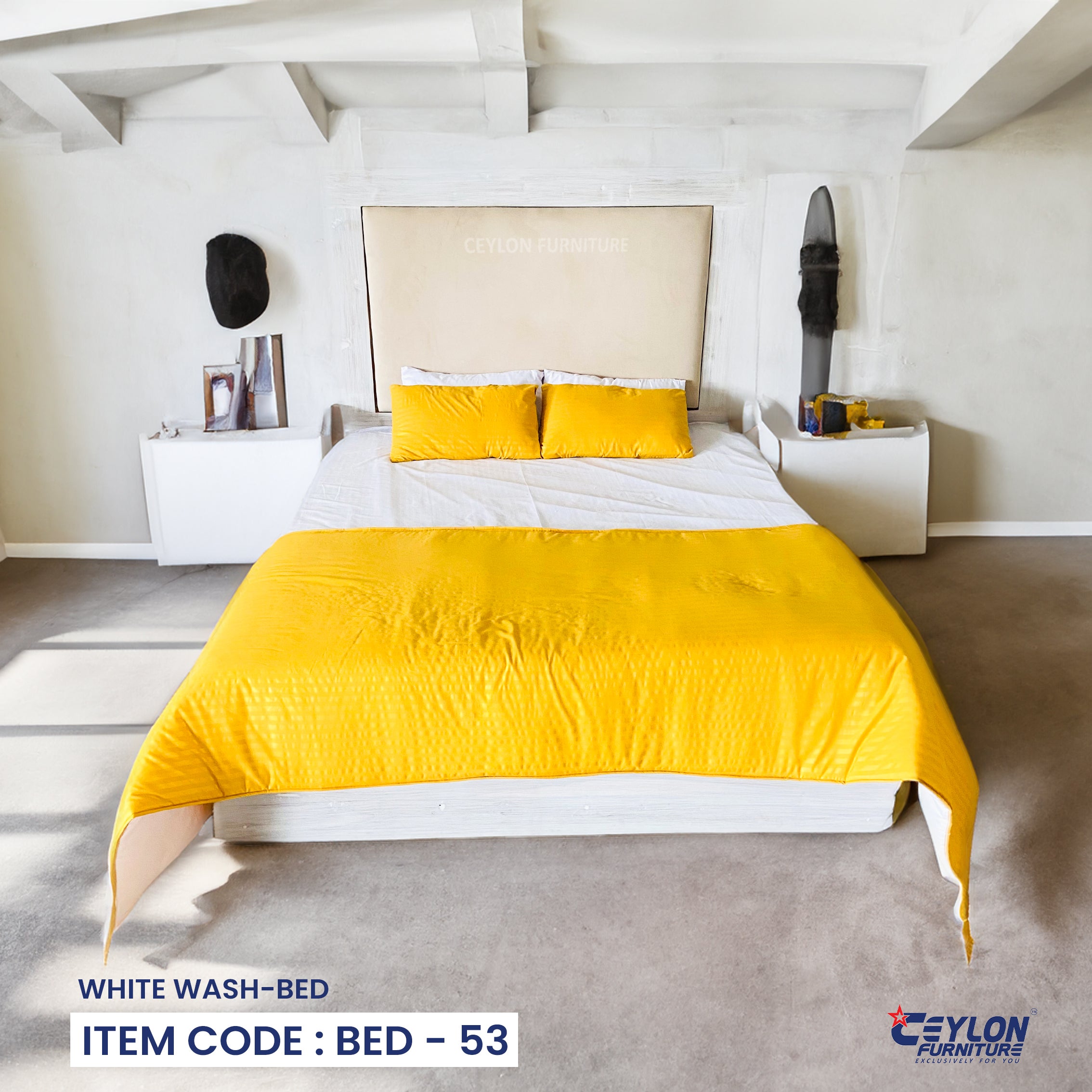 WHITE WASH-BED