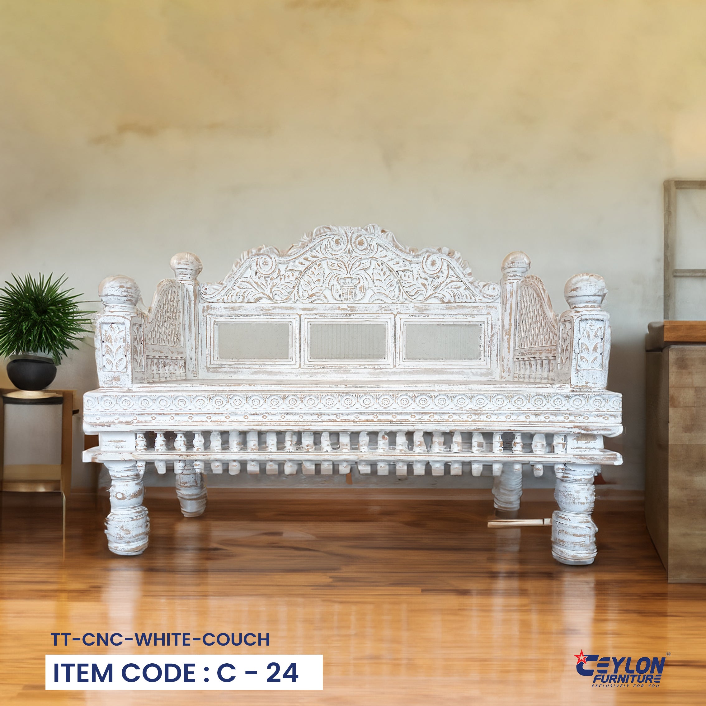 TT CNC White Couch