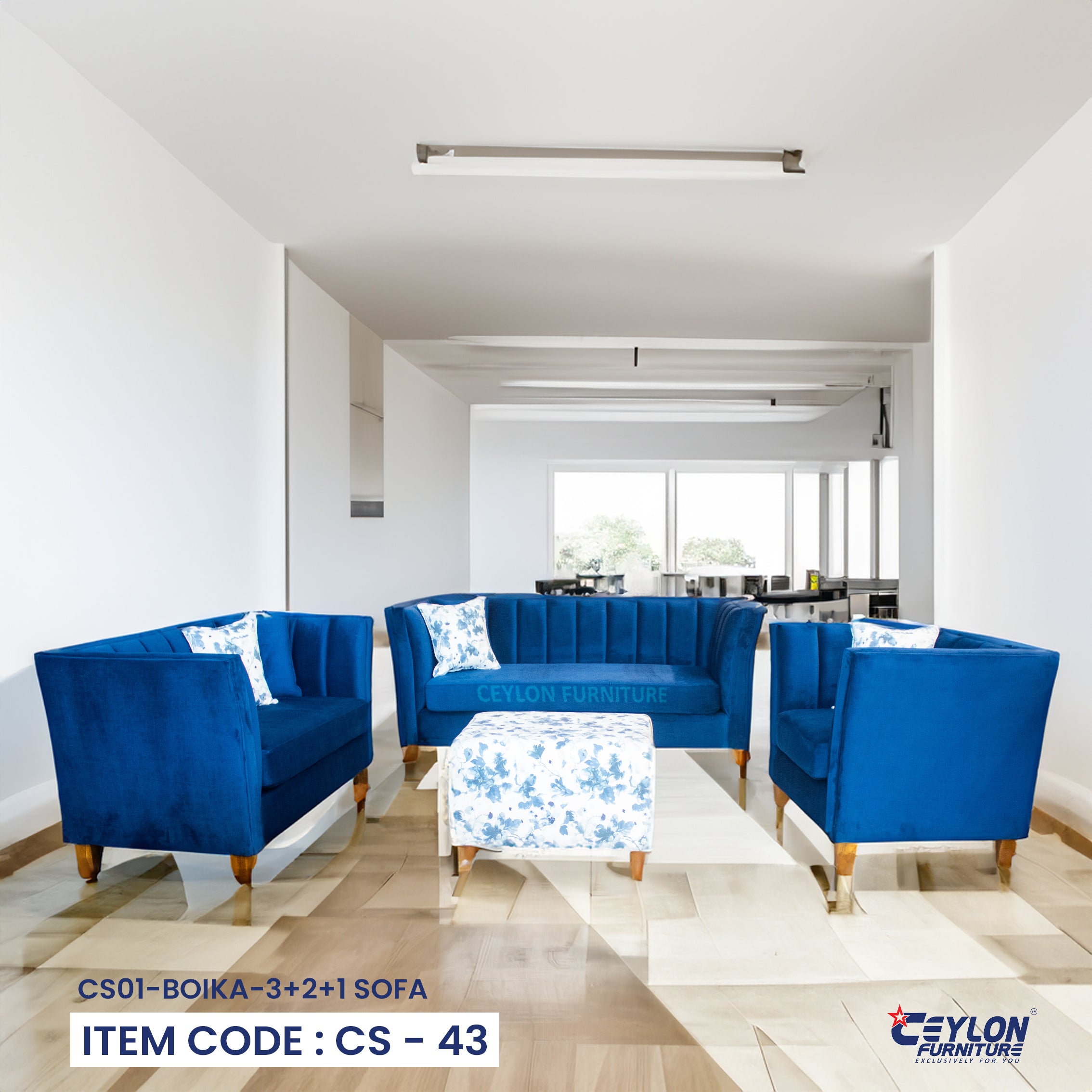 CS01 Boika 3+2+1 Sofa