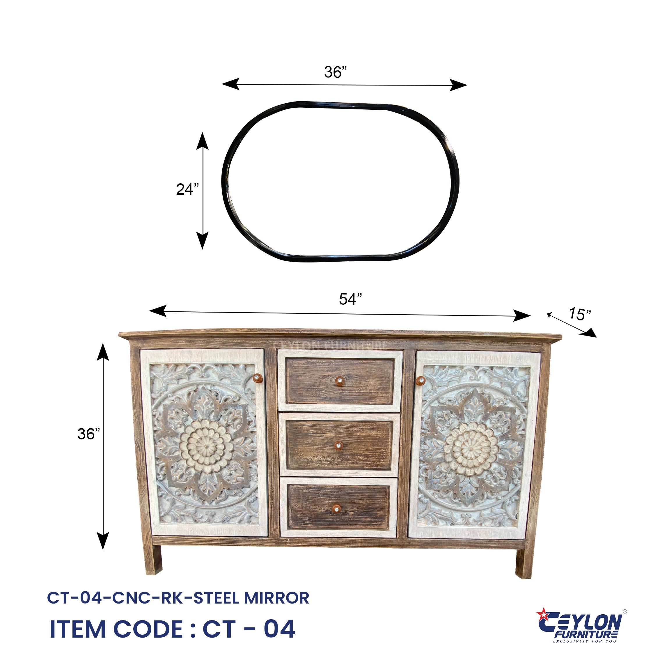 CT-04-CNC-RK-STEEL MIRROR