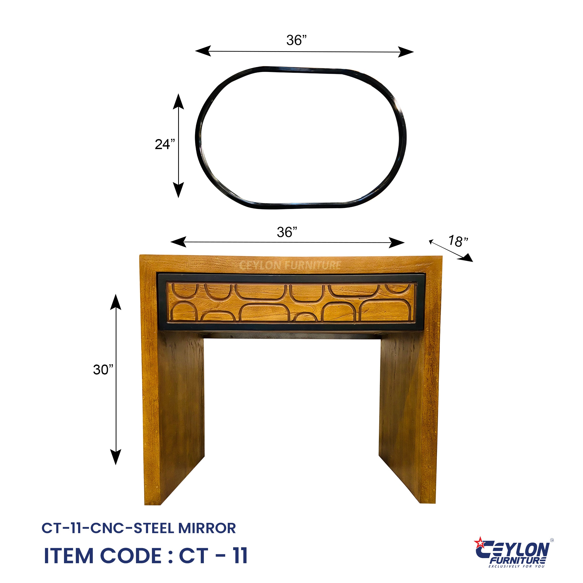 CT-11-CNC-STEEL MIRROR
