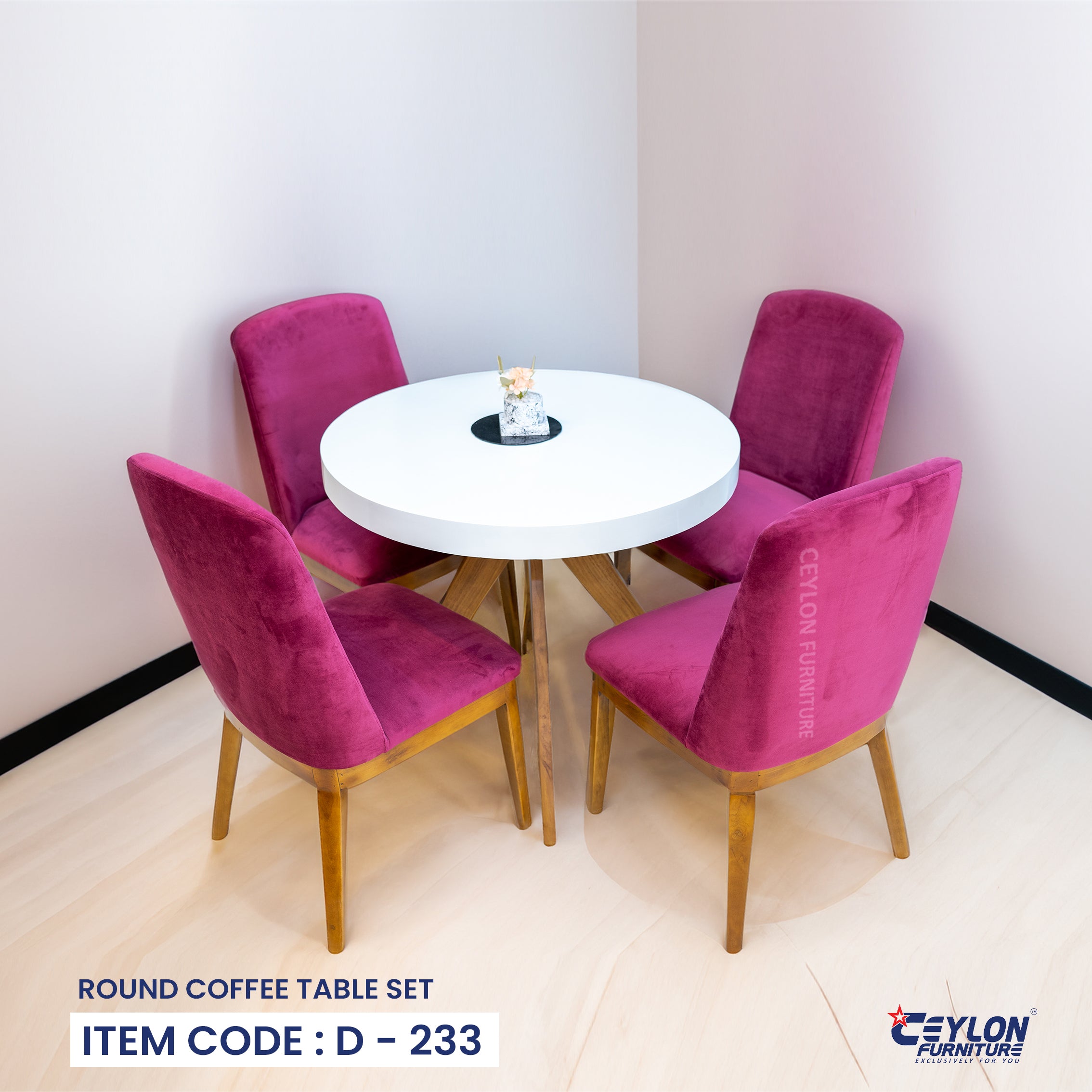 ROUND COFFEE TABLE SET