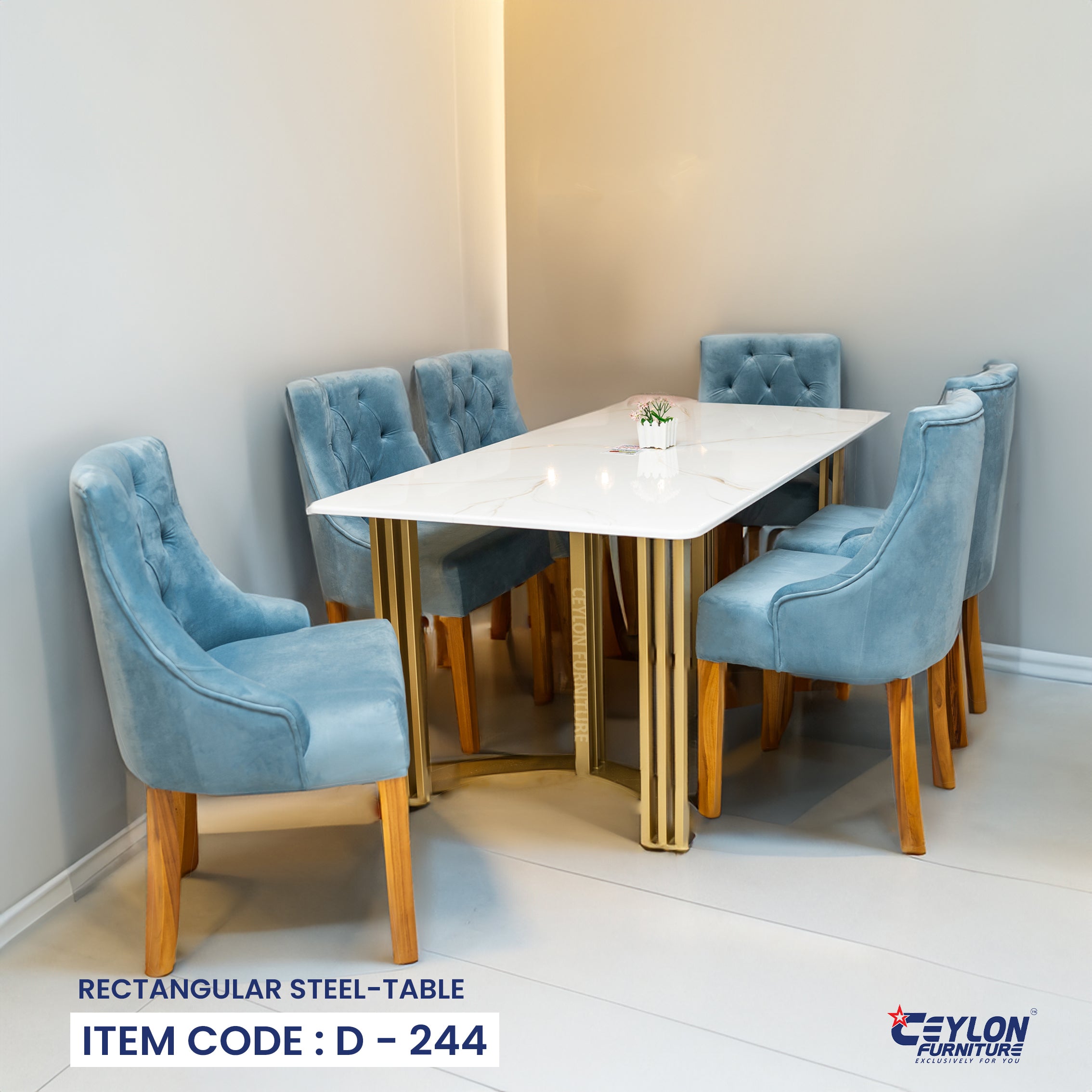 RECTANGULAR STEEL-TABLE