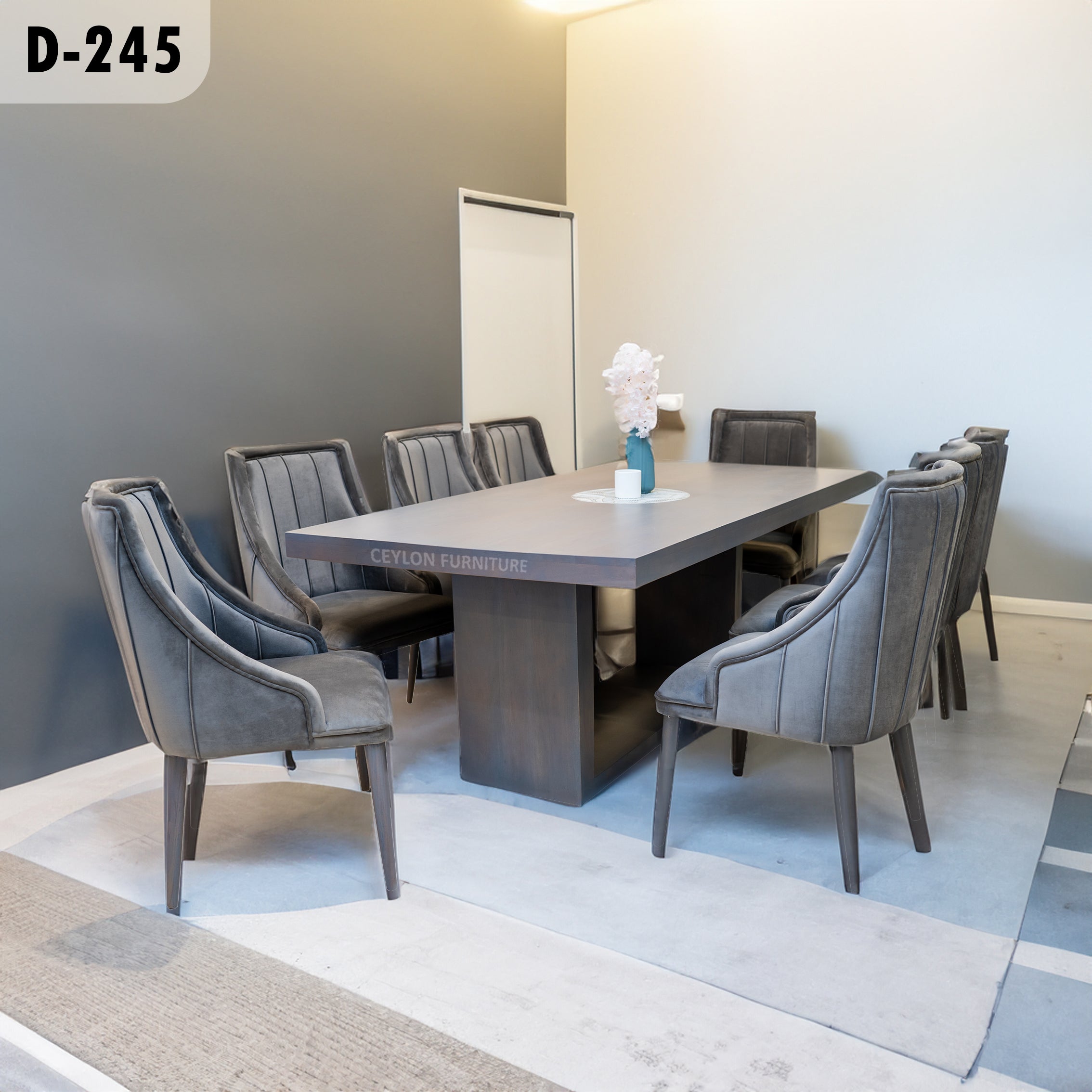 TRIPTON-GREY WASH DINING SET-8