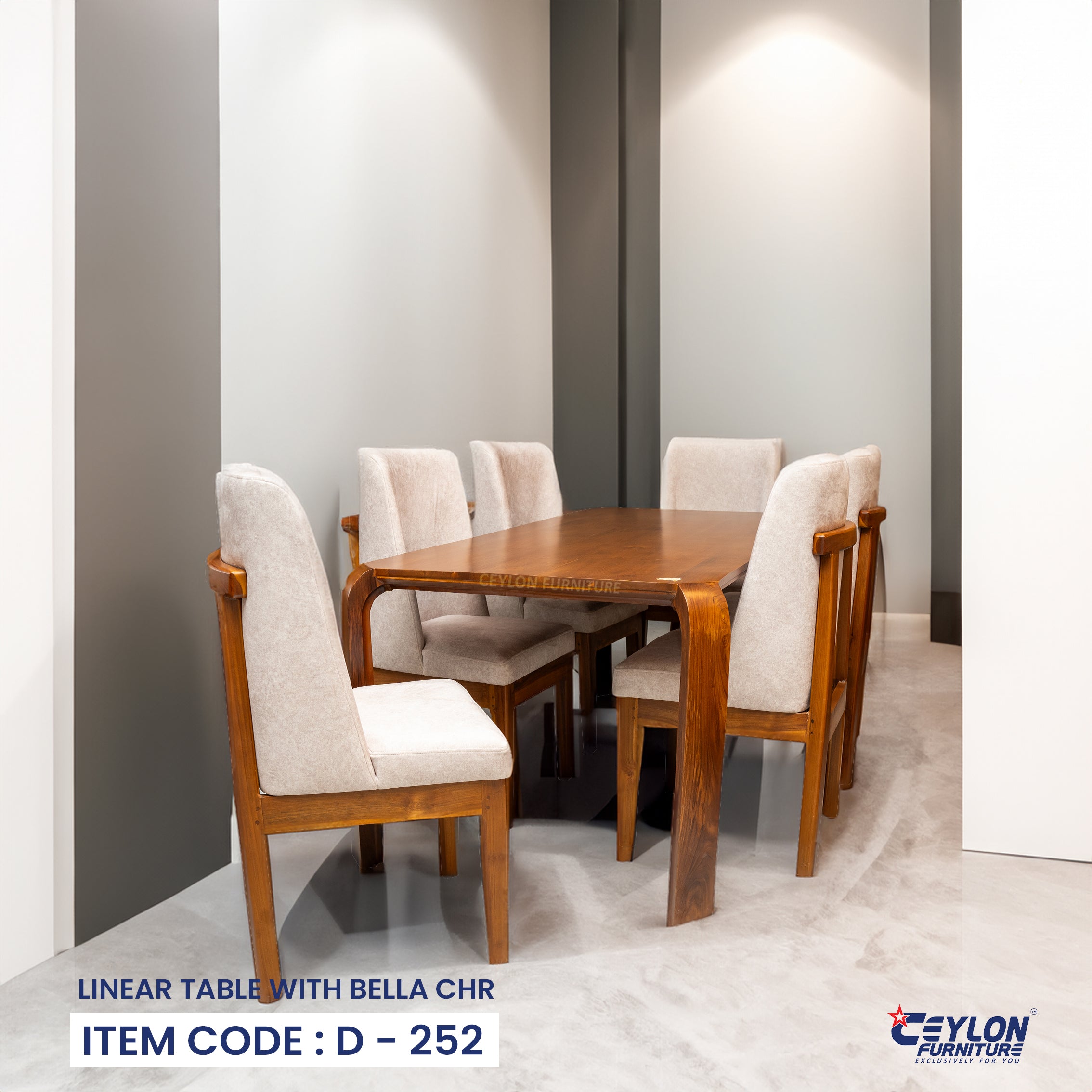 LINEAR TABLE WITH BELLA CHR