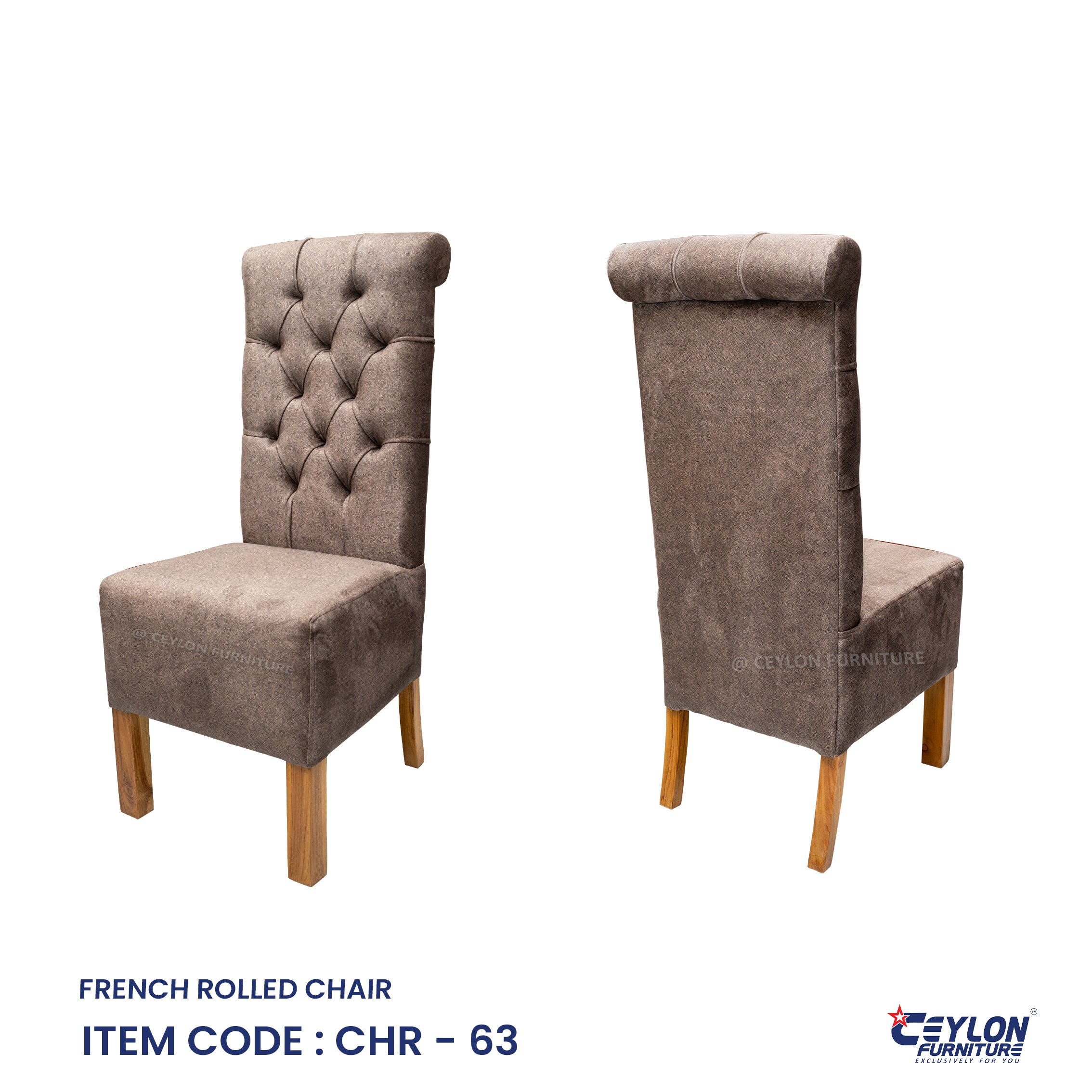 FRENCH ROLLED CHAIR