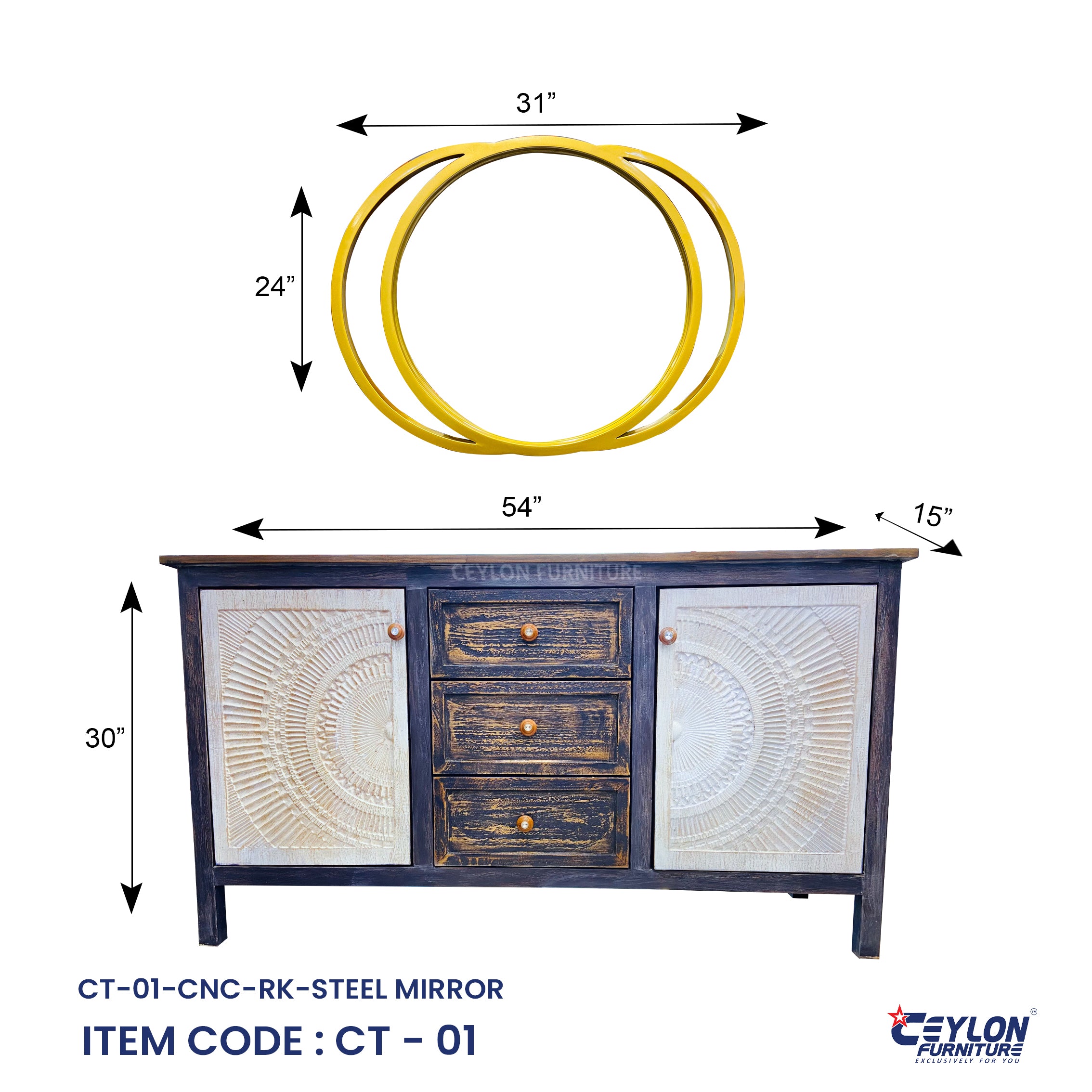 CT-01-CNC-RK-STEEL MIRROR