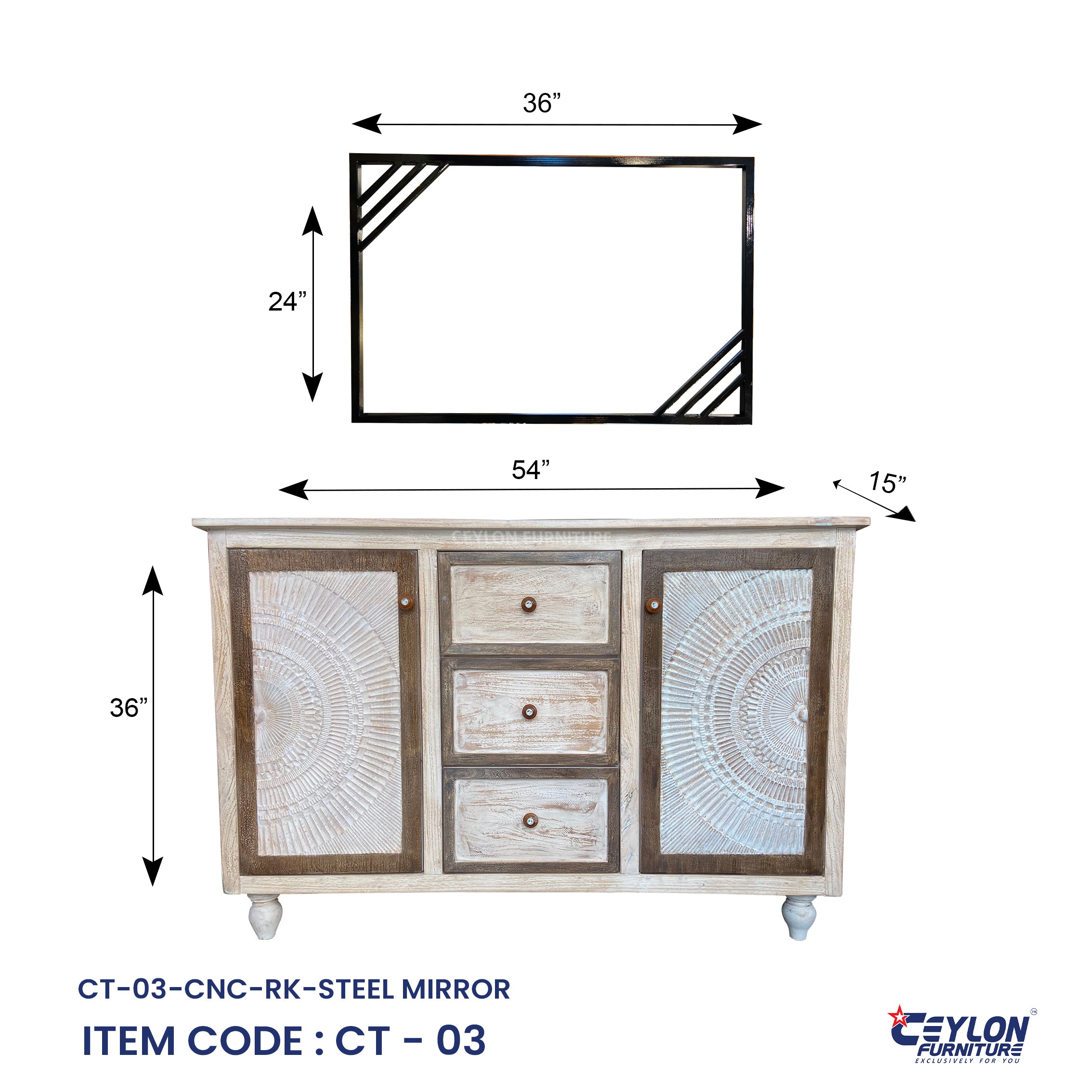 CT-03-CNC-RK-STEEL MIRROR
