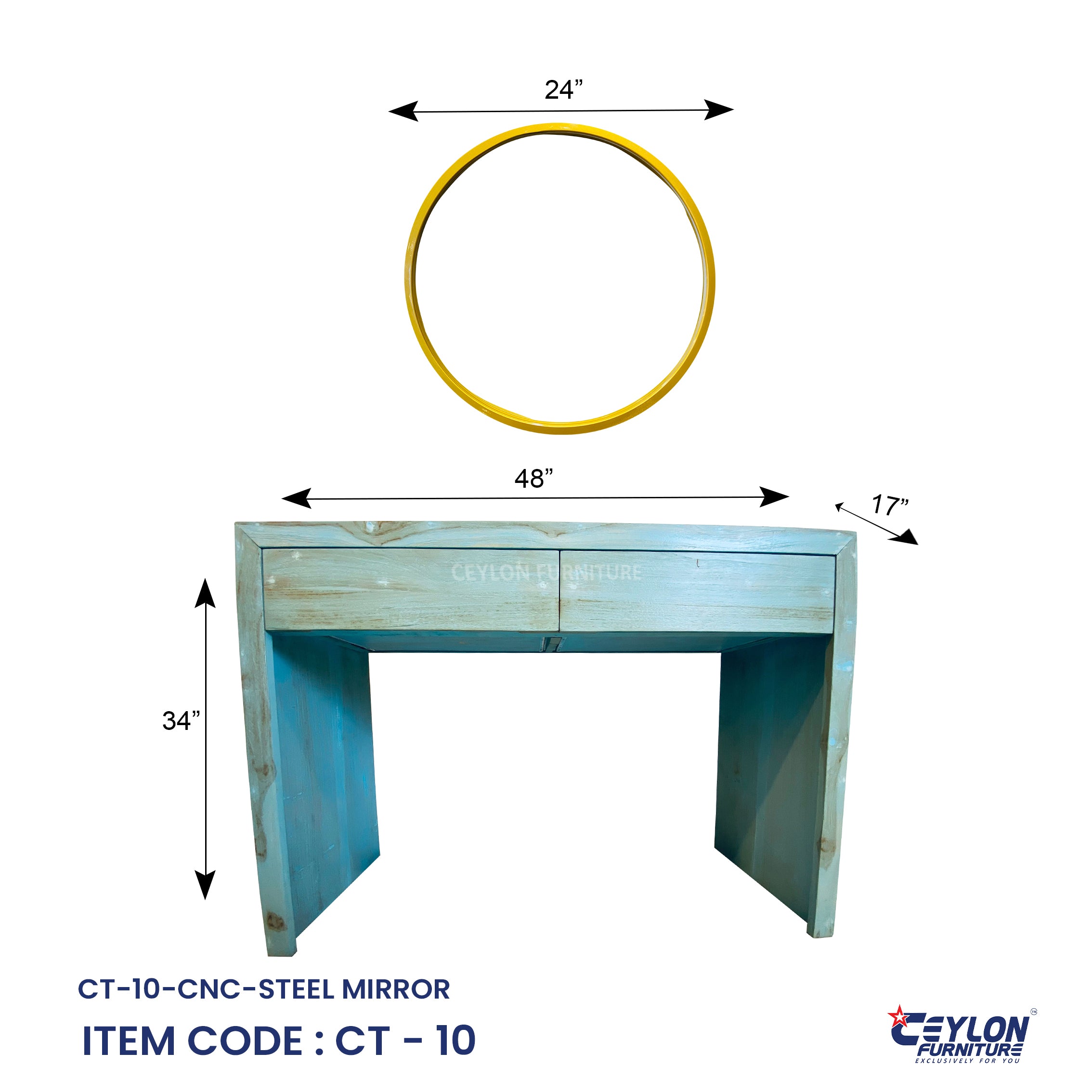 CT-10-CNC-STEEL MIRROR