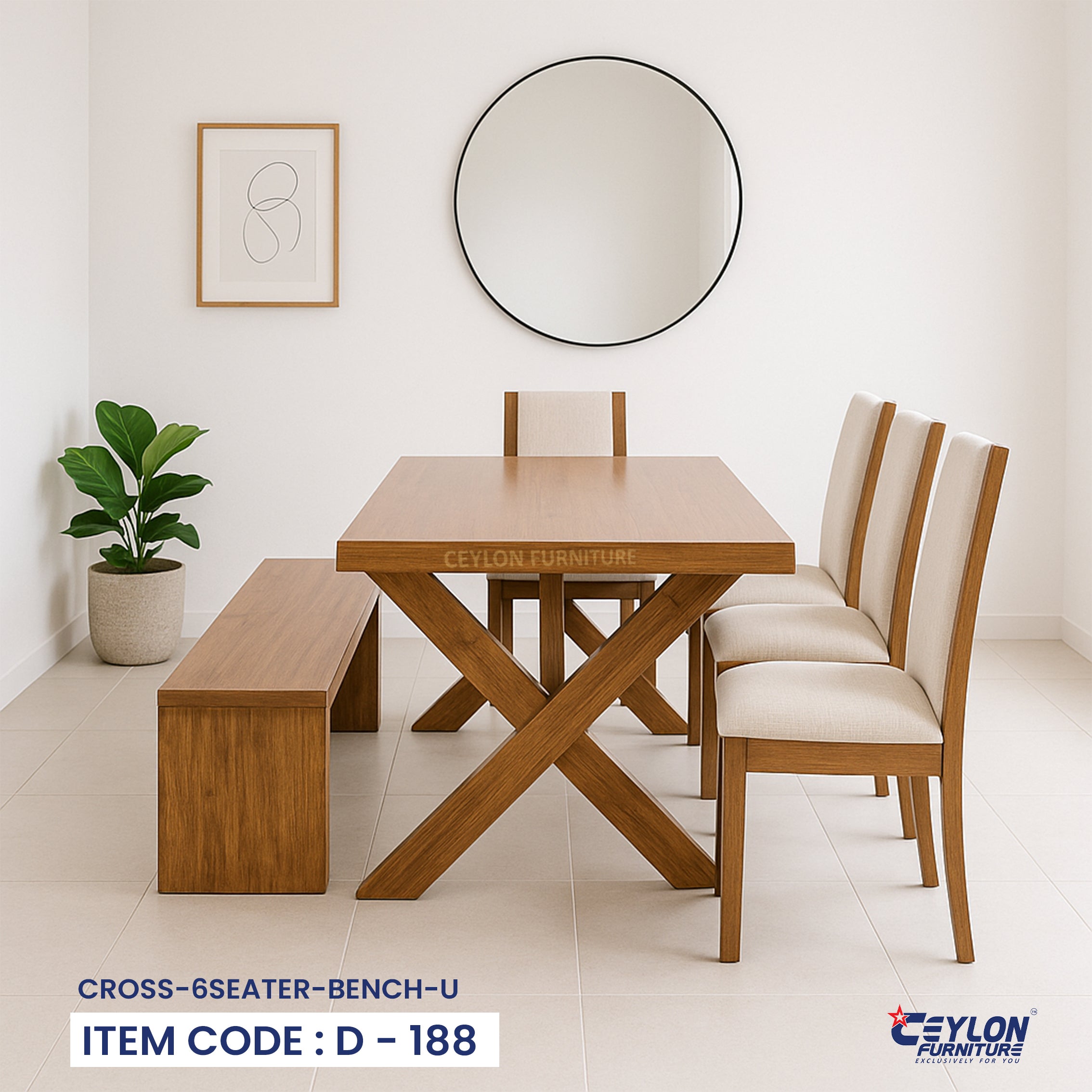 CROSS-6SEATER-BENCH-U