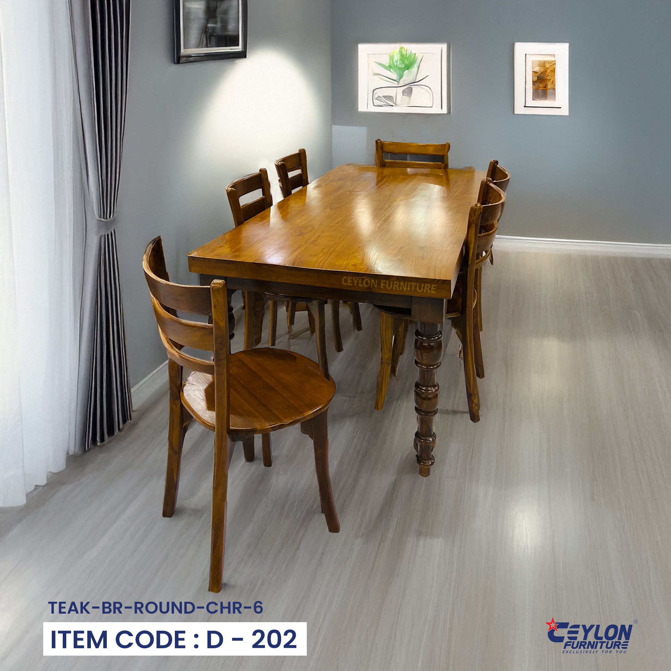 TEAK-BR-ROUND-CHR-6