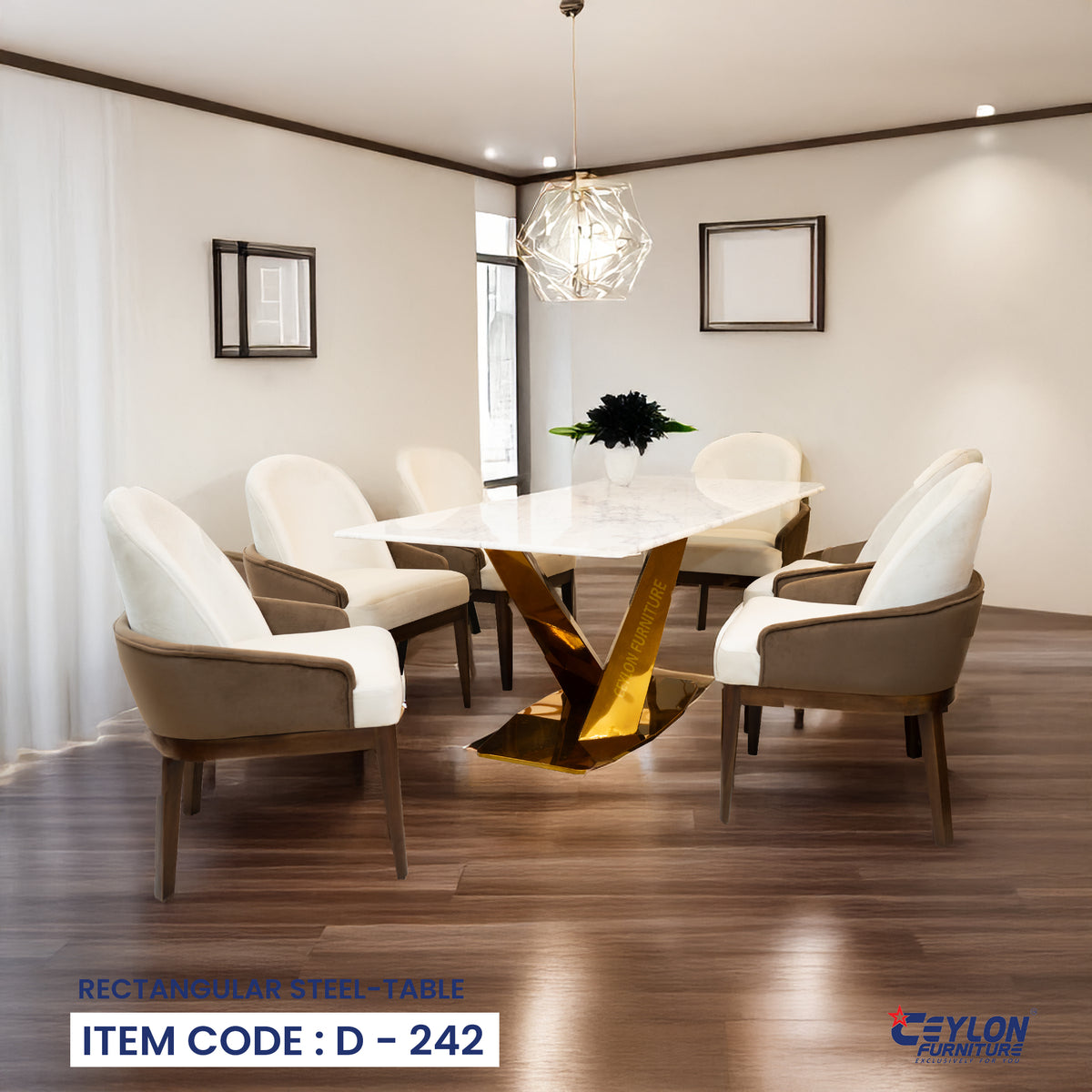 RECTANGULAR STEEL-TABLE – Ceylon Furniture