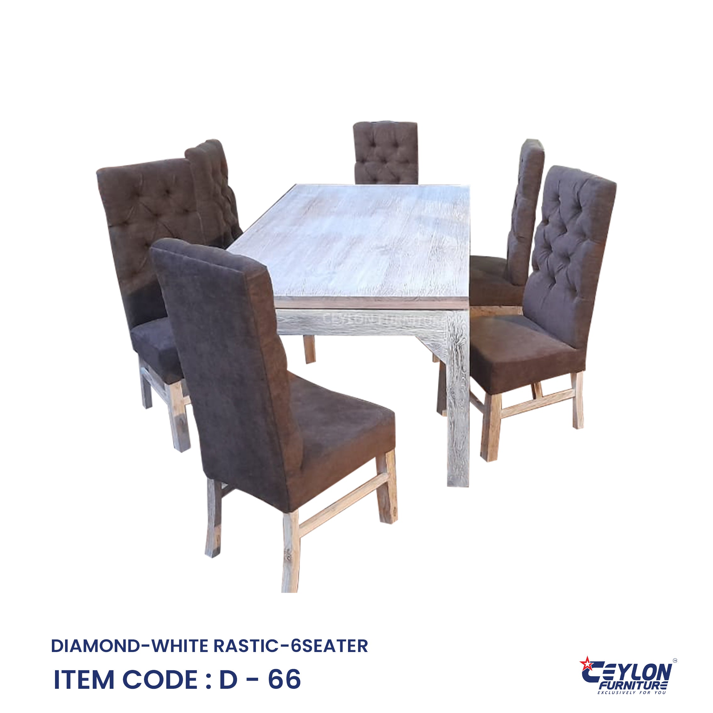 DIAMOND-WHITE RASTIC-6SEATER