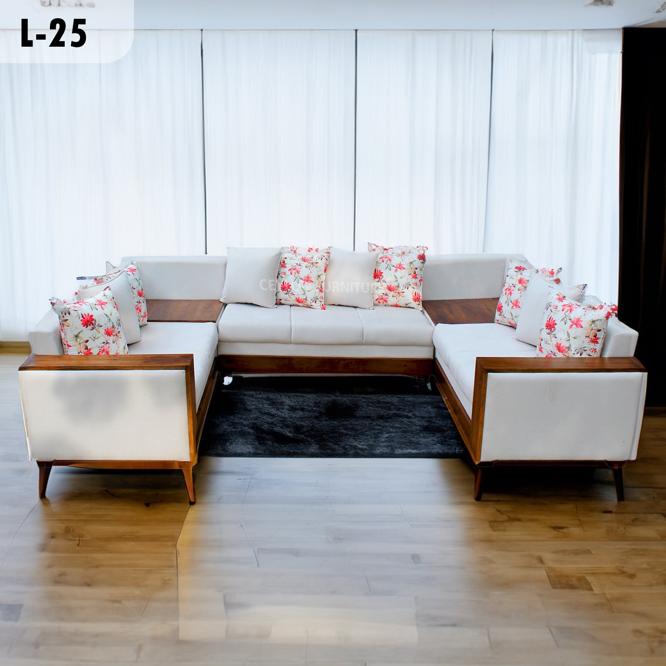 Teak U-Sofa