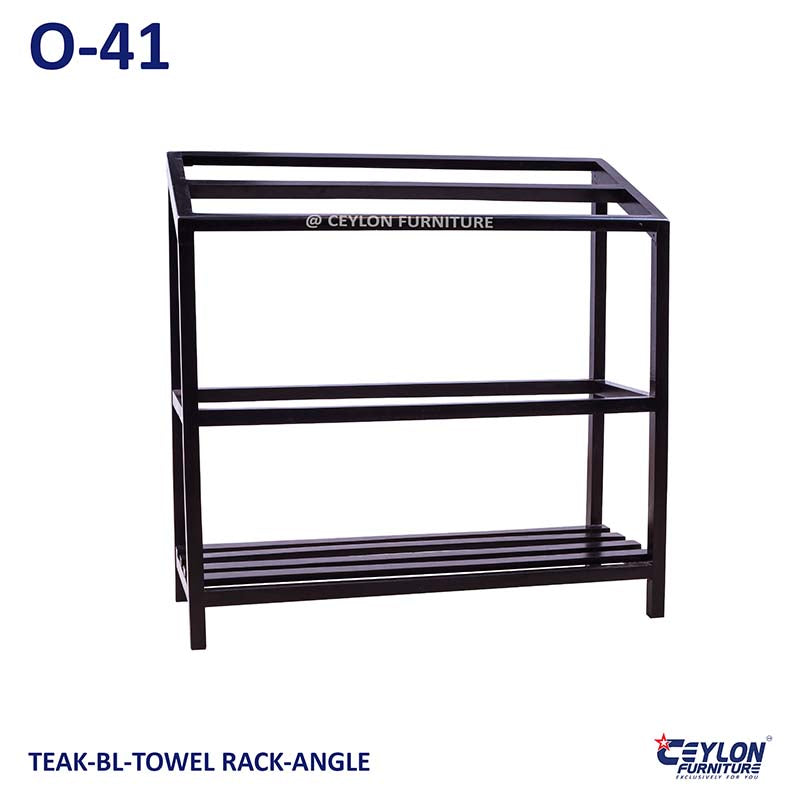 TEAK-BL-TOWEL RACK-ANGLE