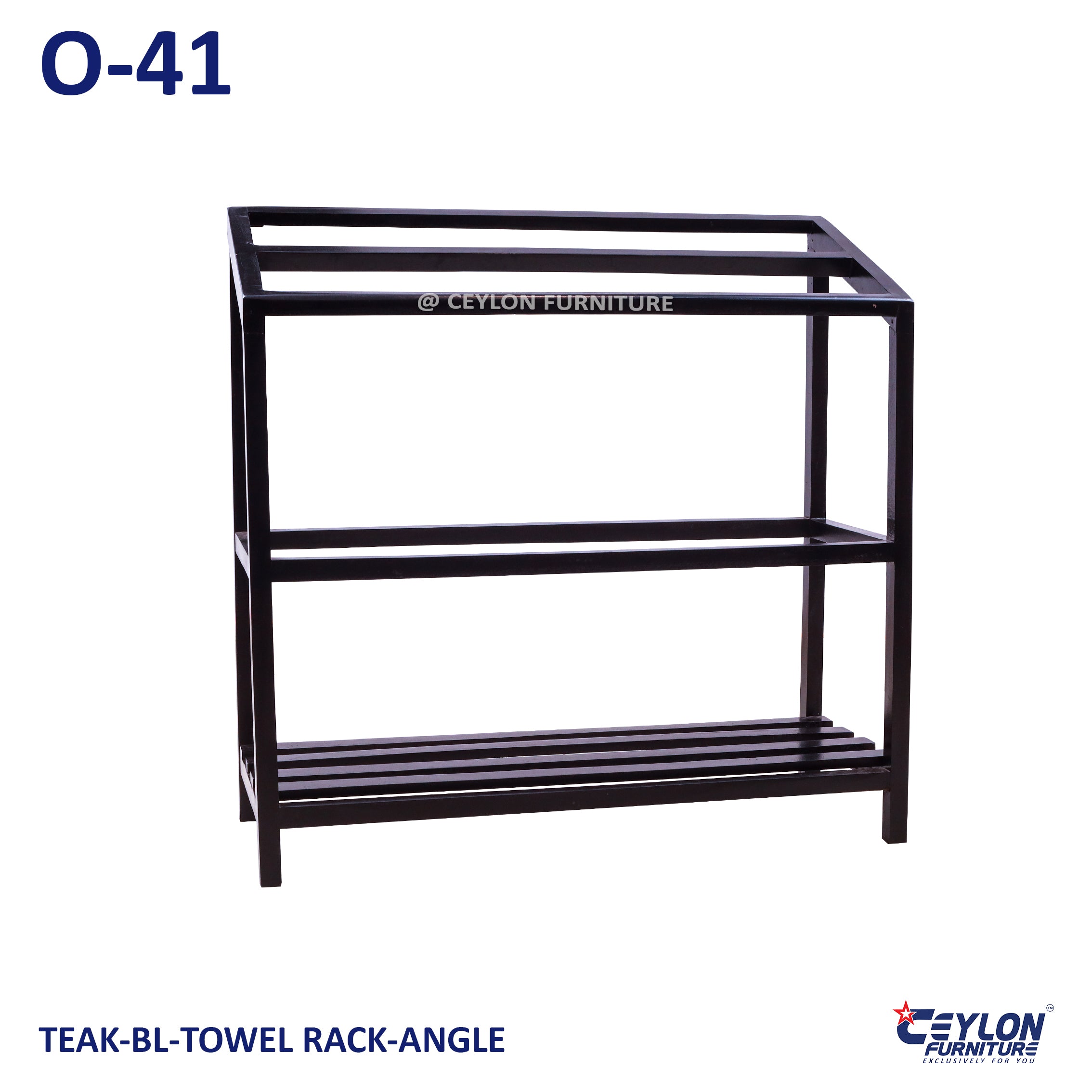 TEAK-BL-TOWEL RACK-ANGLE