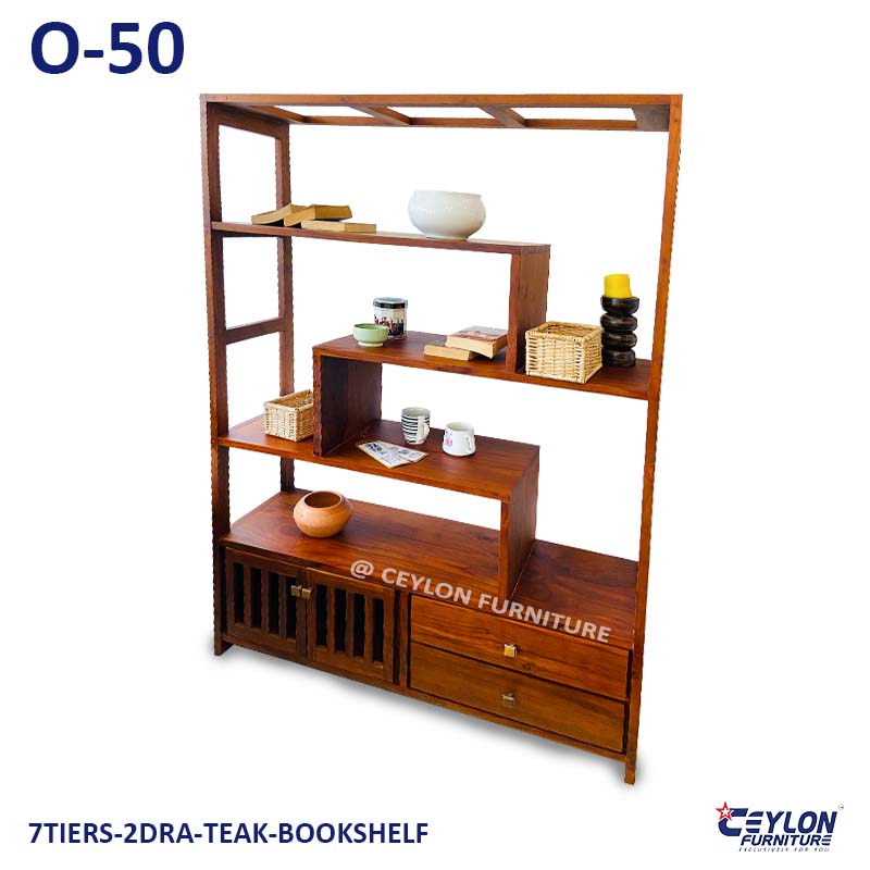 7TIERS-2DRA-TEAK-BOOKSHELF