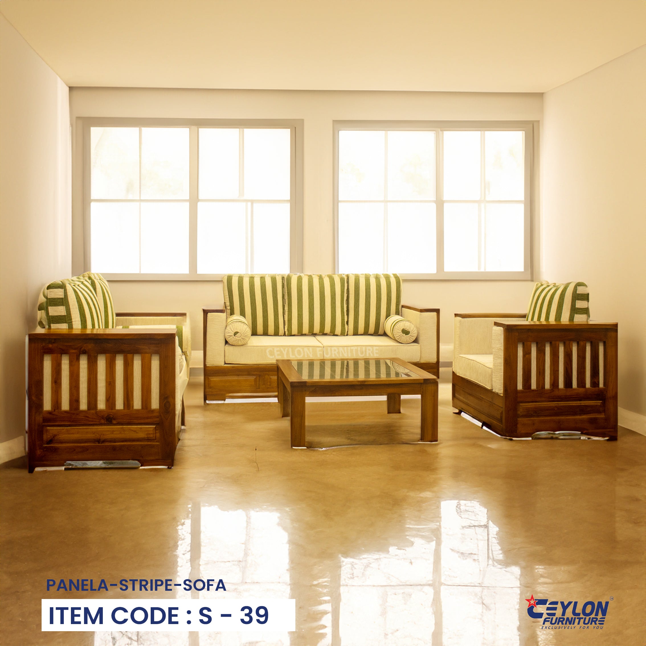 Panela Stripe Sofa