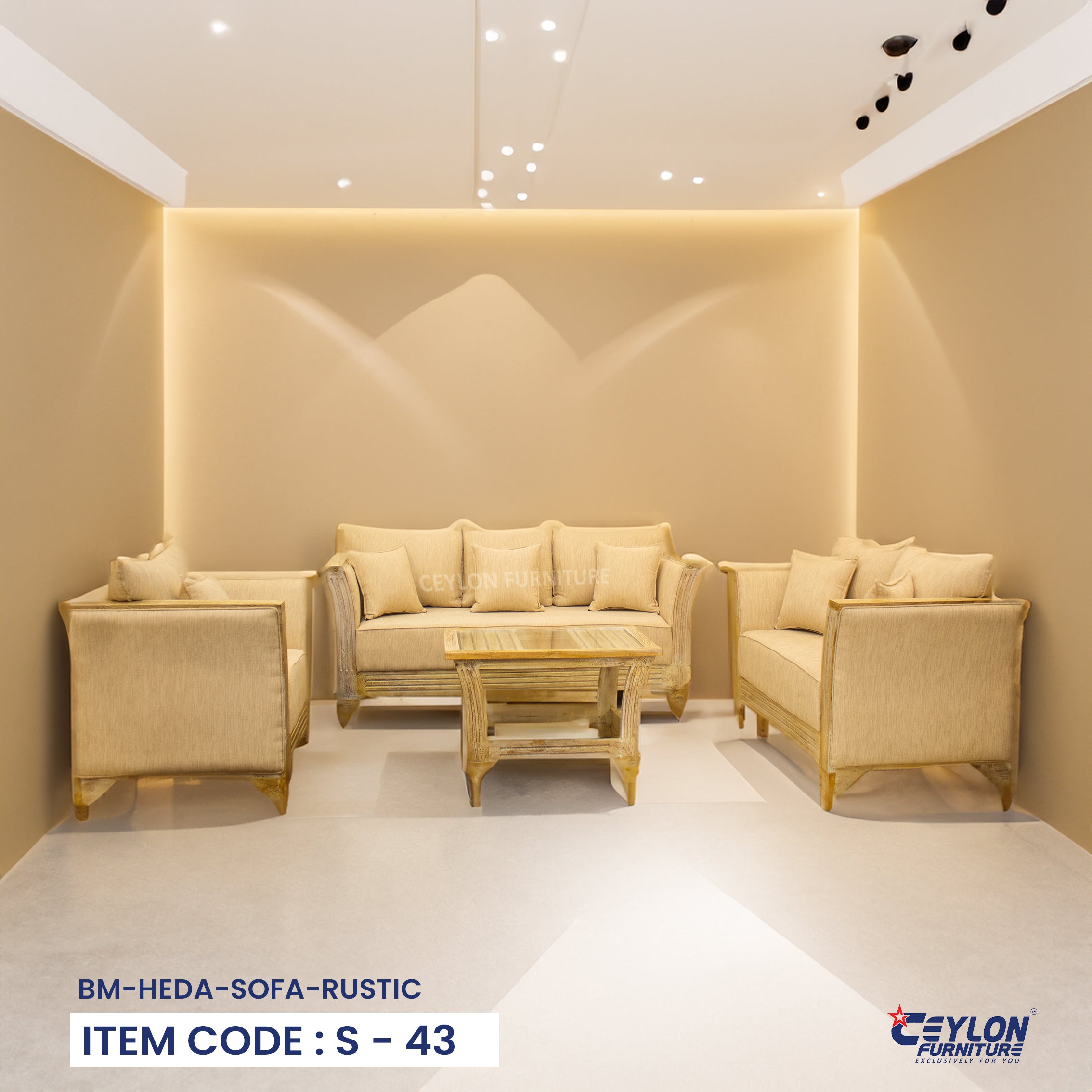 BM Heda Sofa Rustic