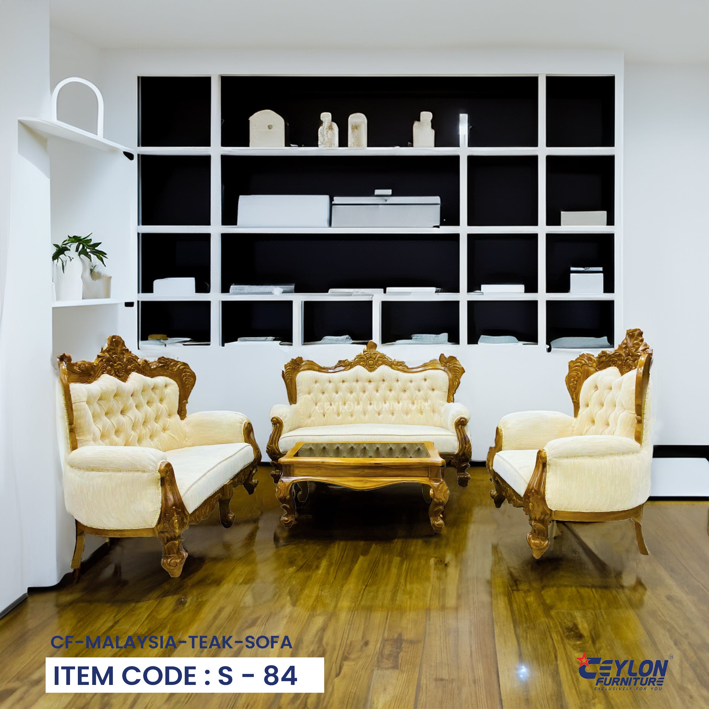 CF Malaysia Teak Sofa