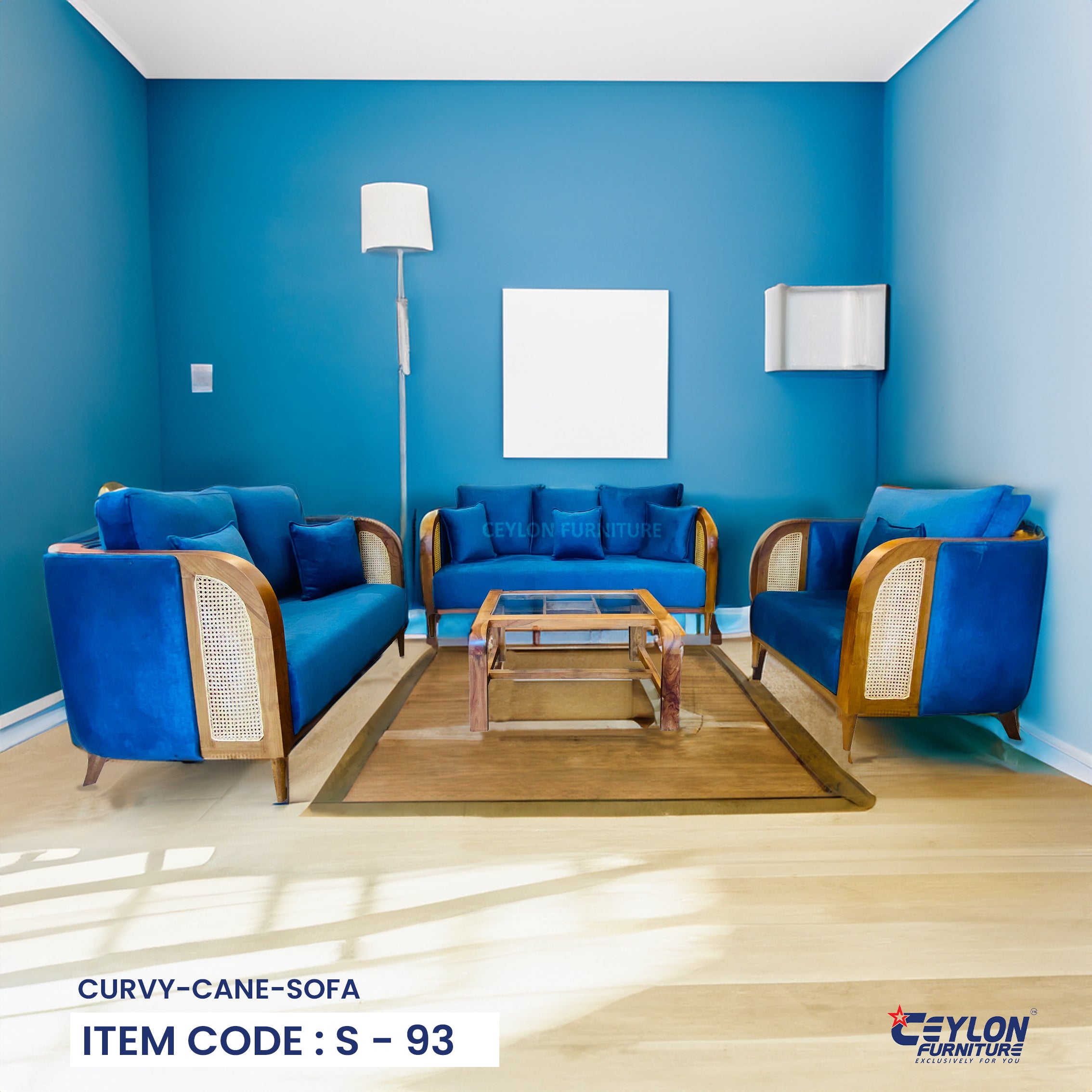 Curvy Cane Sofa