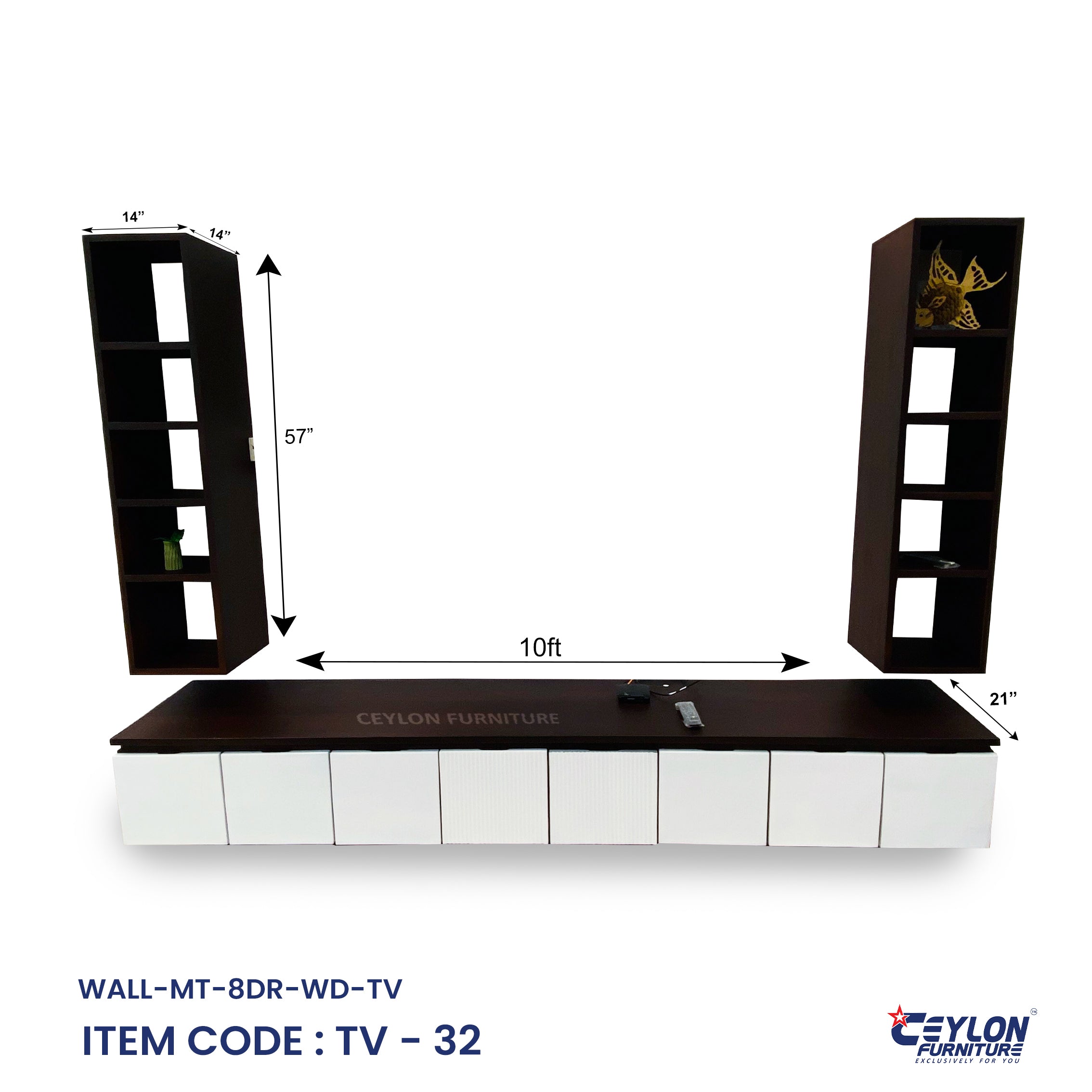 WALL-MT-8DR-WD-TV